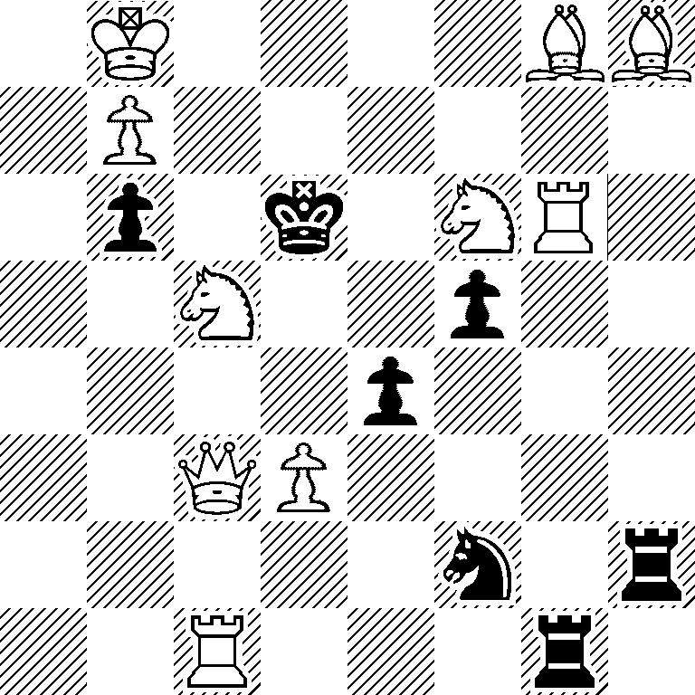 1K4BB/1P6/1p1k1NR1/2N2p2/4p3/2QP4/5n1r/2R3r1