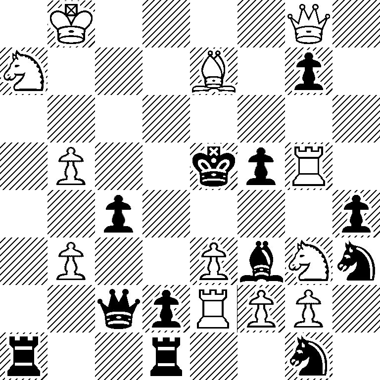 1K4Q1/N3B1p1/8/1P2kpR1/2p4p/1P2PbNn/2qpRPP1/r2r2n1