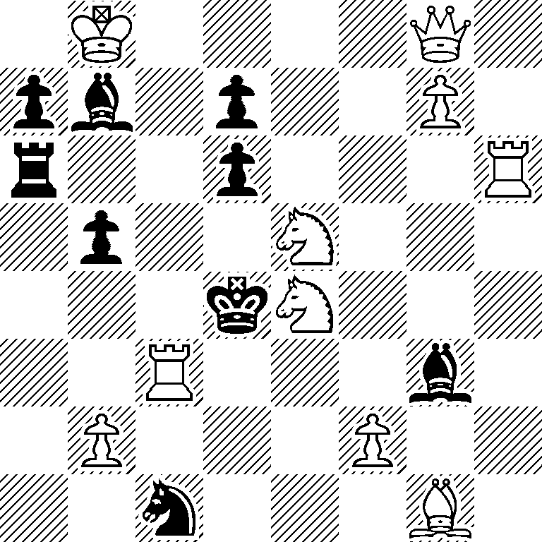 1K4Q1/pb1p2P1/r2p3R/1p2N3/3kN3/2R3b1/1P3P2/2n3B1
