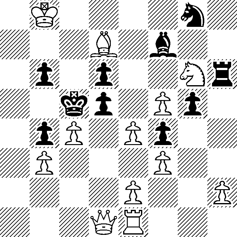 1K4n1/3B1b2/1p1p2Nr/2kp1Pp1/1pP1Pp2/1P3P2/4P2P/3QR3