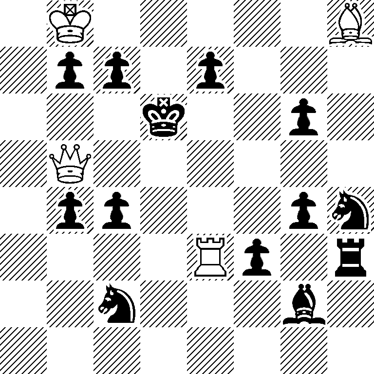 1K5B/1pp1p3/3k2p1/1Q6/1pp3pn/4Rp1r/2n3b1/8