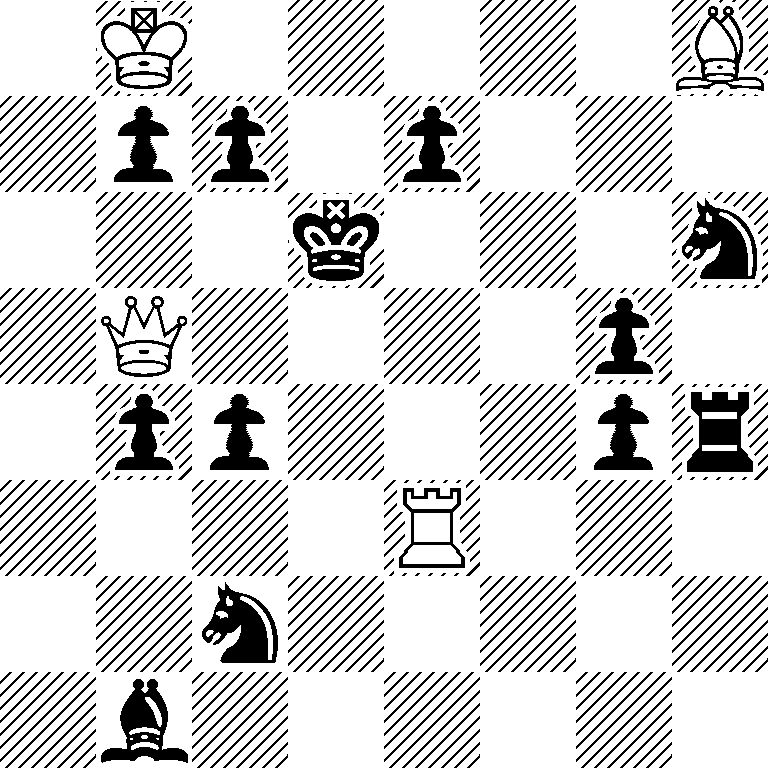 1K5B/1pp1p3/3k3n/1Q4p1/1pp3pr/4R3/2n5/1b6