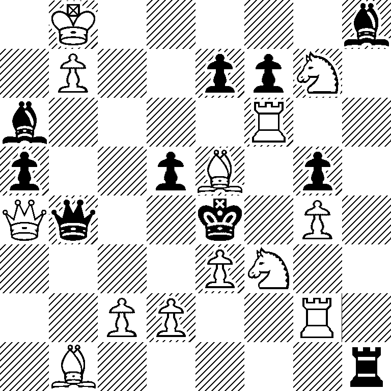 1K5b/1P2ppN1/b4R2/p2pB1p1/Qq2k1P1/4PN2/2PP2R1/1B5r