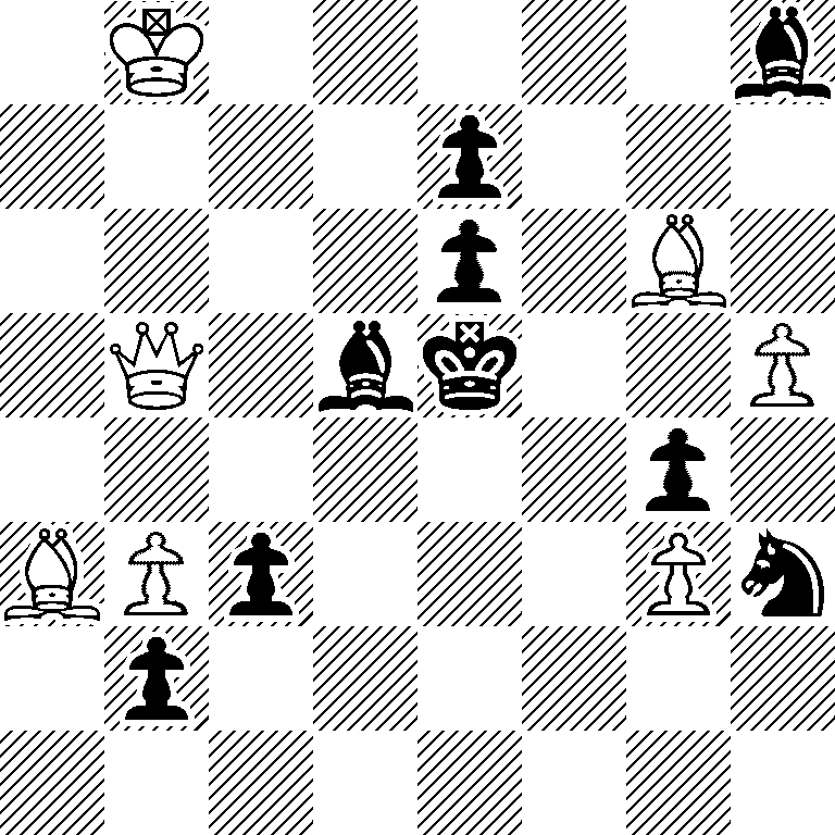 1K5b/4p3/4p1B1/1Q1bk2P/6p1/BPp3Pn/1p6/8
