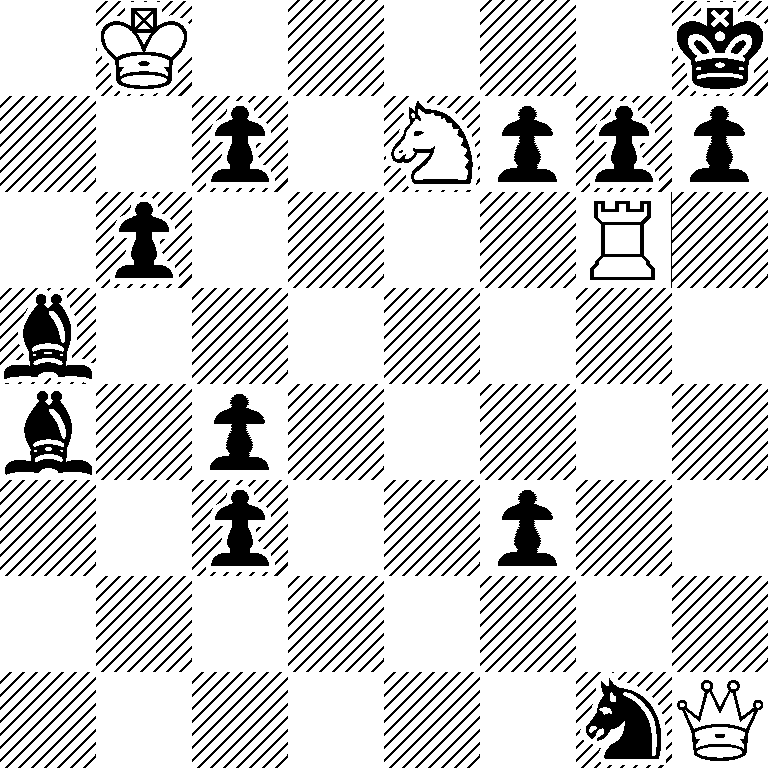 1K5k/2p1Nppp/1p4R1/b7/b1p5/2p2p2/8/6nQ