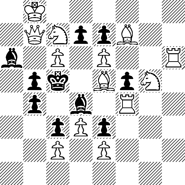 1K6/1QNppB2/b1P1P2R/1pk1BpN1/1p1b1R2/2pPp3/2P1P3/8