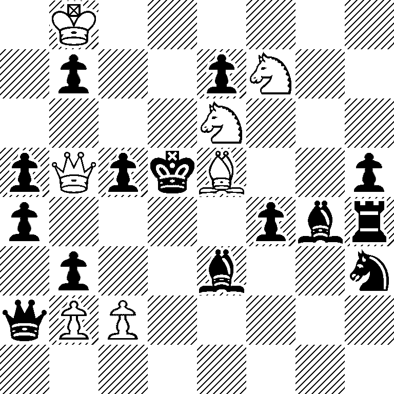1K6/1p2pN2/4N3/pQpkB2p/p4pbr/1p2b2n/qPP5/8