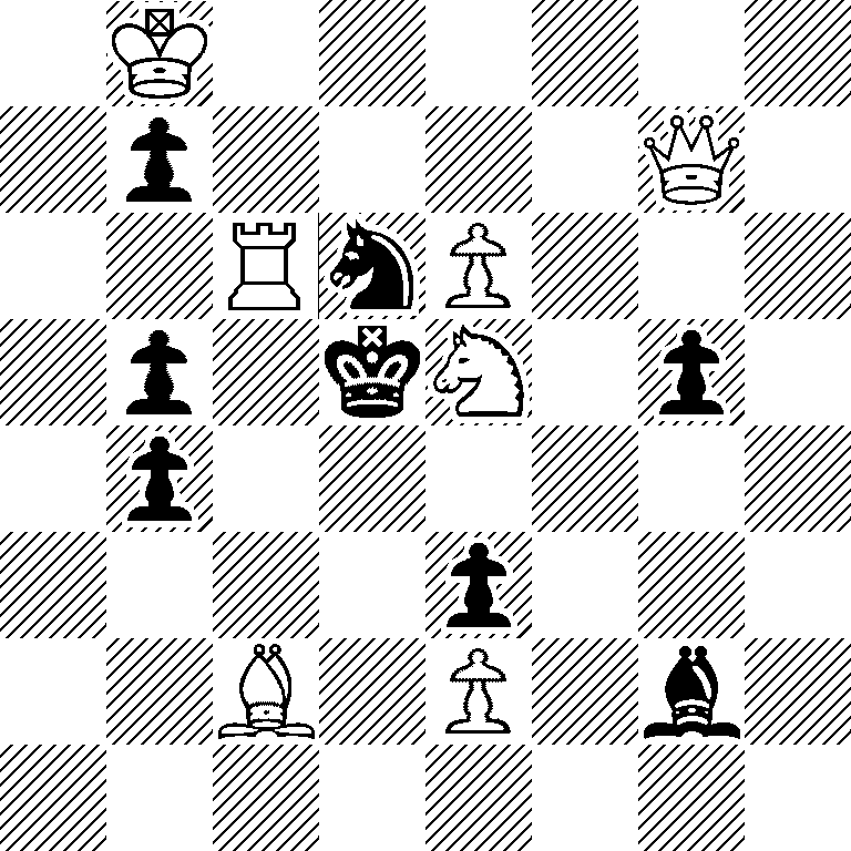 1K6/1p4Q1/2RnP3/1p1kN1p1/1p6/4p3/2B1P1b1/8