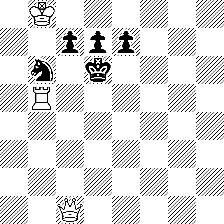 1K6/2ppp3/1n1k4/1R6/8/8/8/2Q5