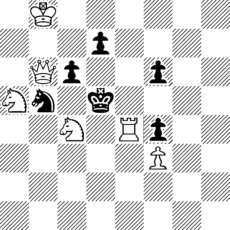 1K6/3p4/1Qp2p2/Nn1k4/2N1Rp2/5P2/8/8