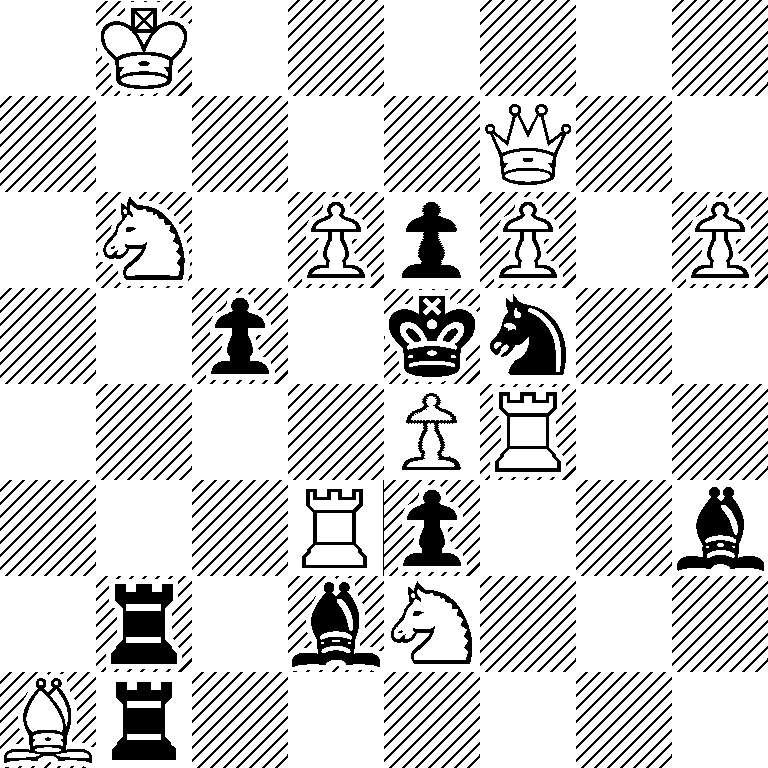 1K6/5Q2/1N1PpP1P/2p1kn2/4PR2/3Rp2b/1r1bN3/Br6