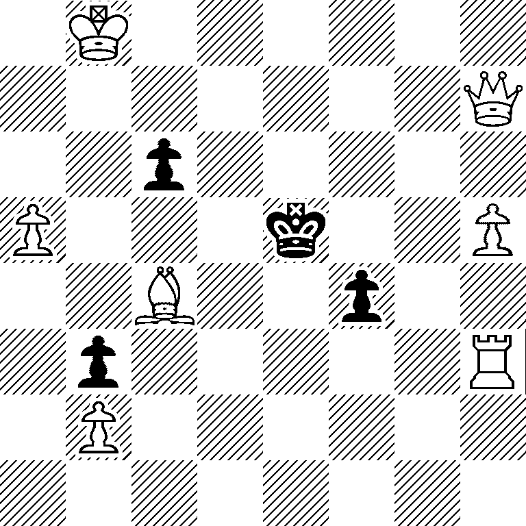 1K6/7Q/2p5/P3k2P/2B2p2/1p5R/1P6/8