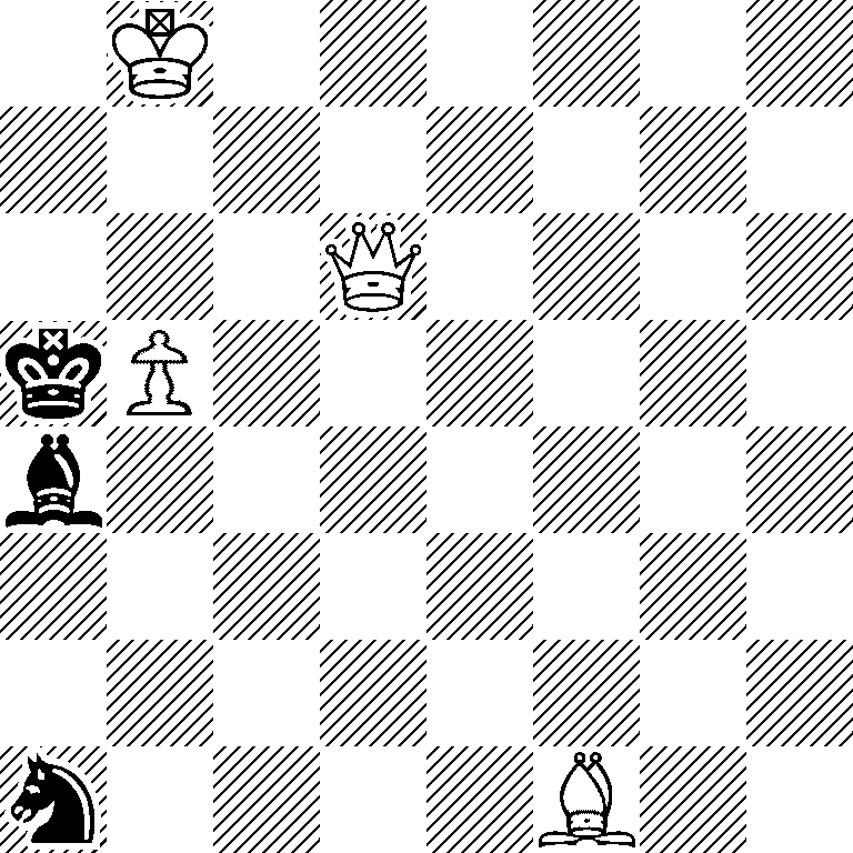 1K6/8/3Q4/kP6/b7/8/8/n4B2
