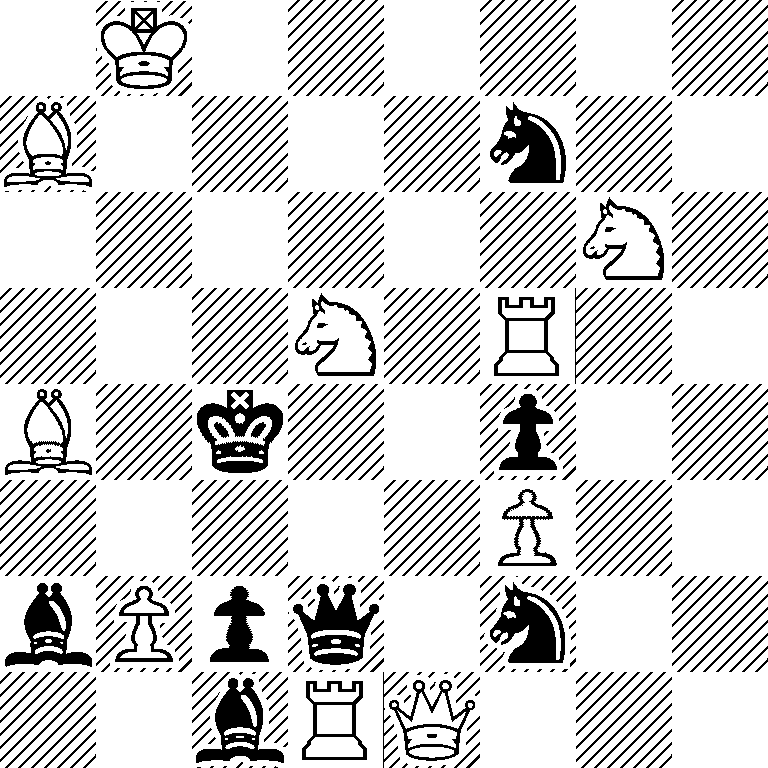 1K6/B4n2/6N1/3N1R2/B1k2p2/5P2/bPpq1n2/2bRQ3