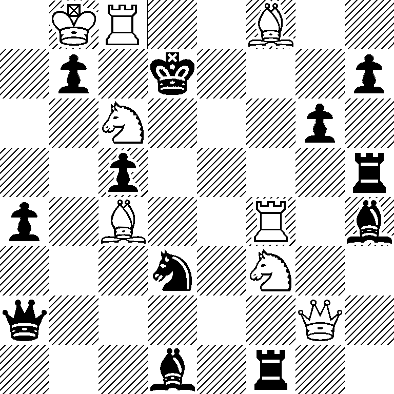 1KR2B2/1p1k3p/2N3p1/2p4r/p1B2R1b/3n1N2/q5Q1/3b1r2