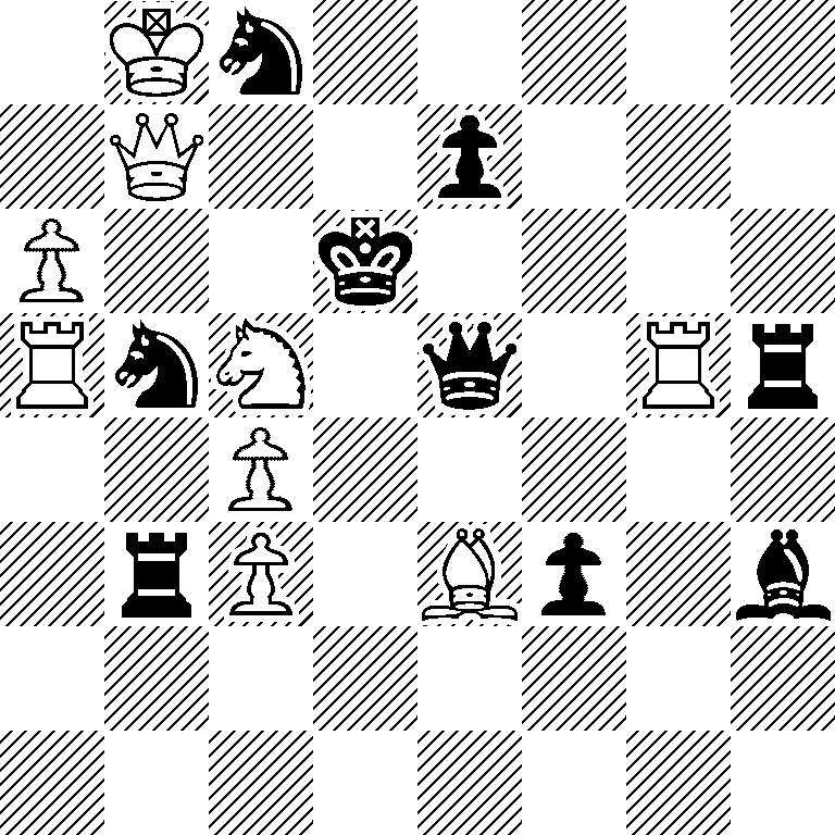 1Kn5/1Q2p3/P2k4/RnN1q1Rr/2P5/1rP1Bp1b/8/8