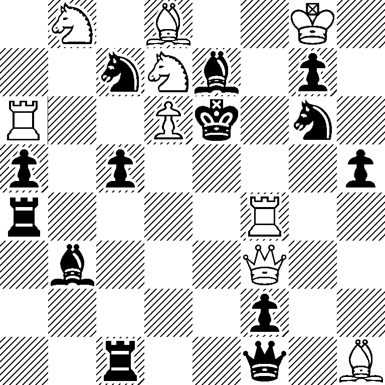 1N1B2K1/2nNb1p1/R2Pk1n1/p1p4p/r4R2/1b3Q2/5p2/2r2q1B