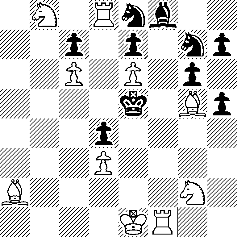 1N1Rnb2/2p1p1np/2P1P1p1/4k1Bp/3p4/3P4/B5N1/4KR2
