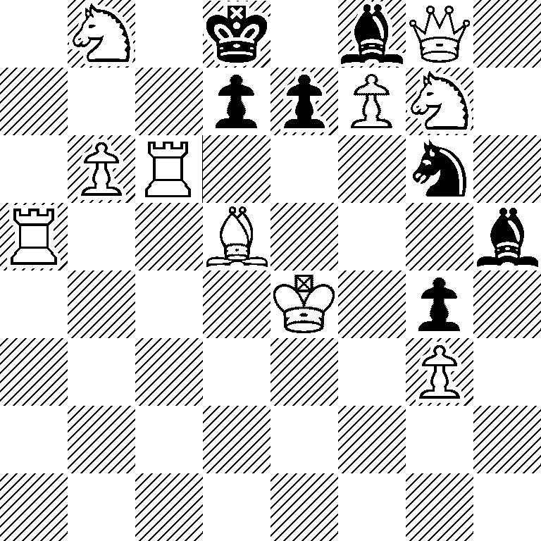 1N1k1bQ1/3ppPN1/1PR3n1/R2B3b/4K1p1/6P1/8/8