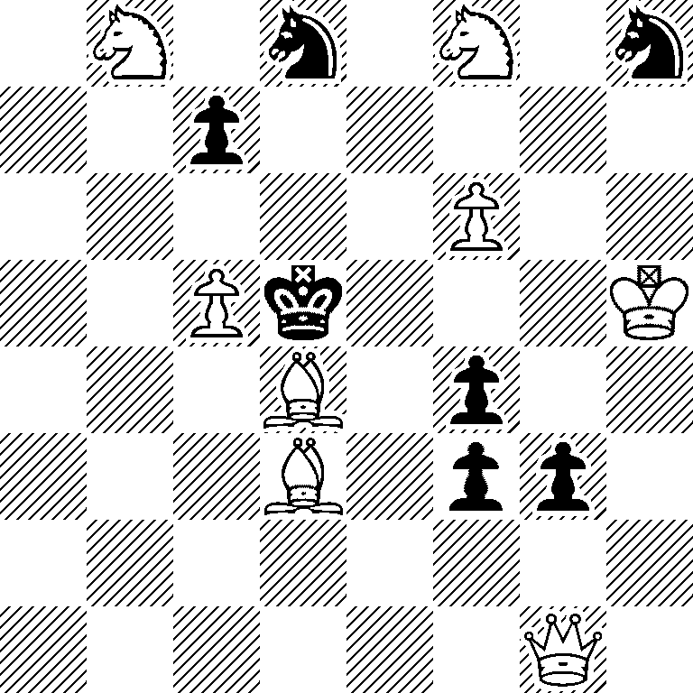 1N1n1N1n/2p5/5P2/2Pk3K/3B1p2/3B1pp1/8/6Q1