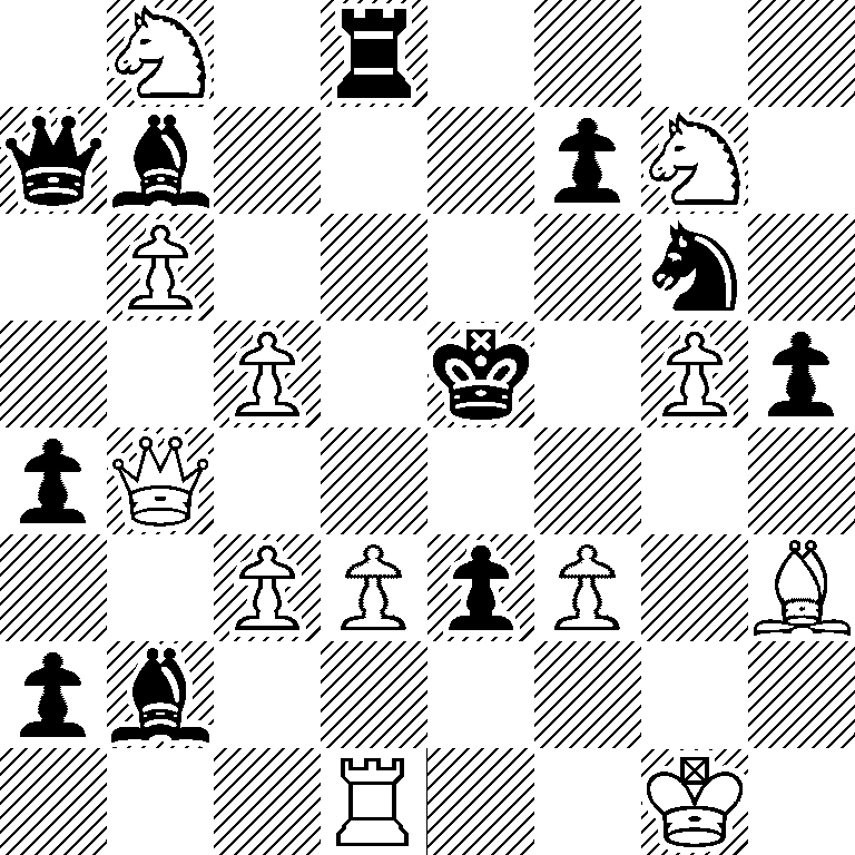 1N1r4/qb3pN1/1P4n1/2P1k1Pp/pQ6/2PPpP1B/pb6/3R2K1