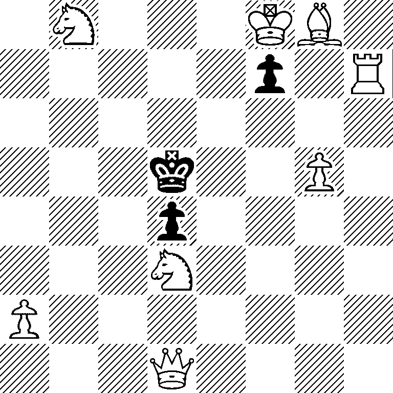 1N3KB1/5p1R/8/3k2P1/3p4/3N4/P7/3Q4