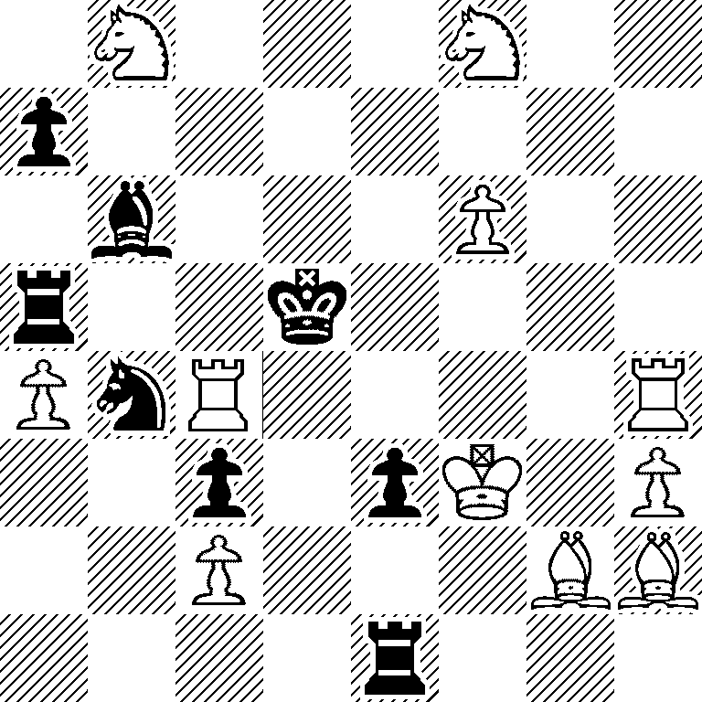 1N3N2/p7/1b3P2/r2k4/PnR4R/2p1pK1P/2P3BB/4r3