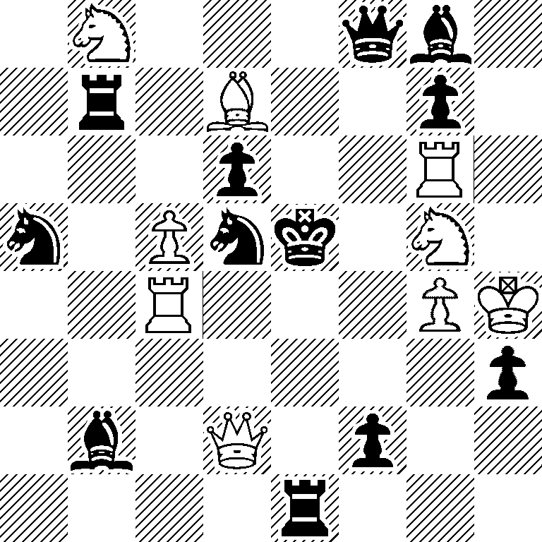 1N3qb1/1r1B2p1/3p2R1/n1Pnk1N1/2R3PK/7p/1b1Q1p2/4r3