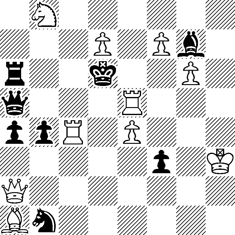 1N6/3P1Pb1/r2k2P1/q3R3/ppR1P3/5p1K/Q7/Bn6