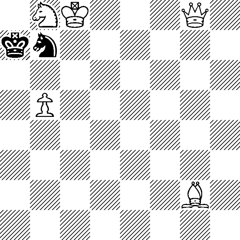 1NK3Q1/kn6/8/1P6/8/8/6B1/8