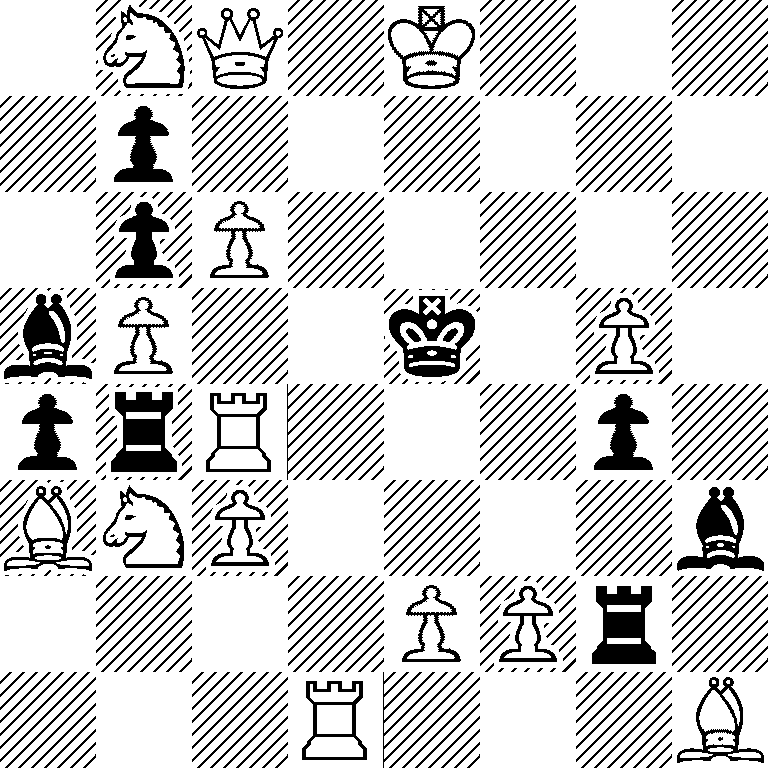 1NQ1K3/1p6/1pP5/bP2k1P1/prR3p1/BNP4b/4PPr1/3R3B