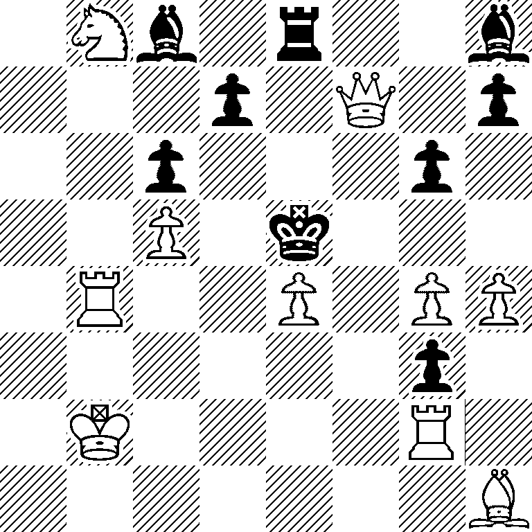 1Nb1r2b/3p1Q1p/2p3p1/2P1k3/1R2P1PP/6p1/1K4R1/7B