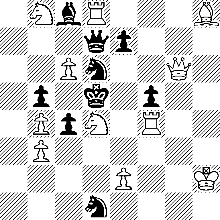 1NbR3B/3qp3/2Pn2Q1/1p1k1p2/1PpN1R2/1P6/4P2K/3n4