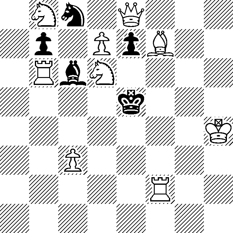 1Nn1Q3/1p1PpB2/1RbN4/4k3/7K/2P5/5R2/8