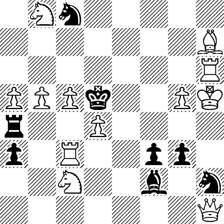 1Nn5/7B/7R/PPPk2PK/r2P4/p1R2pp1/2N2b1n/7Q