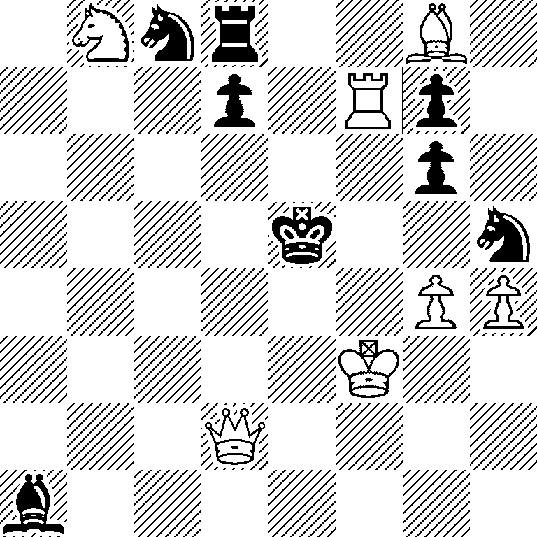 1Nnr2B1/3p1Rp1/6p1/4k2n/6PP/5K2/3Q4/b7