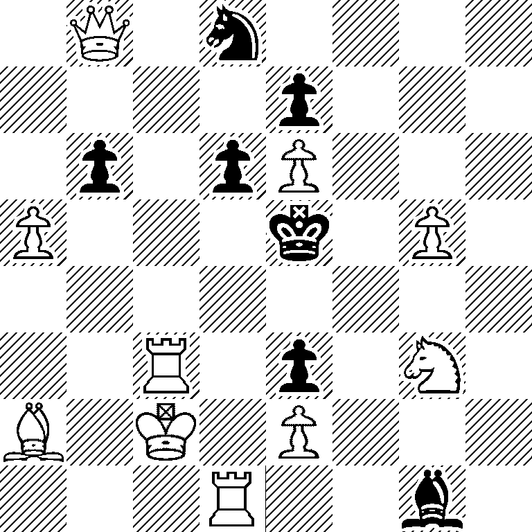 1Q1n4/4p3/1p1pP3/P3k1P1/8/2R1p1N1/B1K1P3/3R2b1