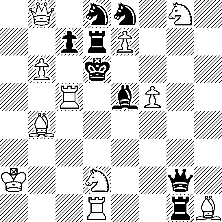 1Q1nn1N1/2prP3/1P1k4/2R1bP2/1B6/8/K2N2q1/3R2rB