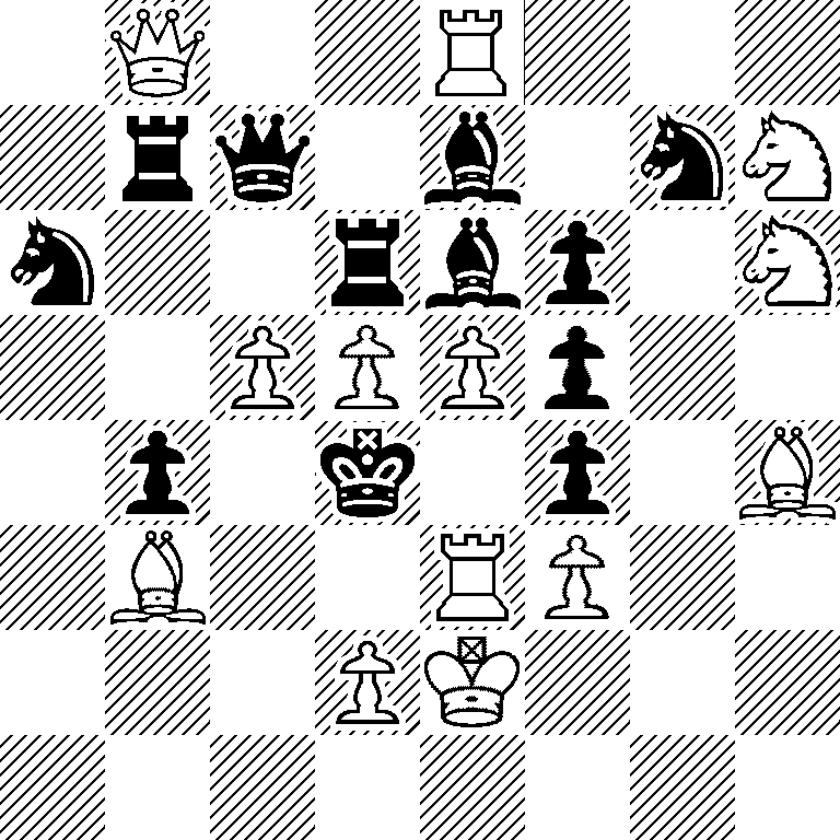 1Q2R3/1rq1b1nN/n2rbp1N/2PPPp2/1p1k1p1B/1B2RP2/3PK3/8