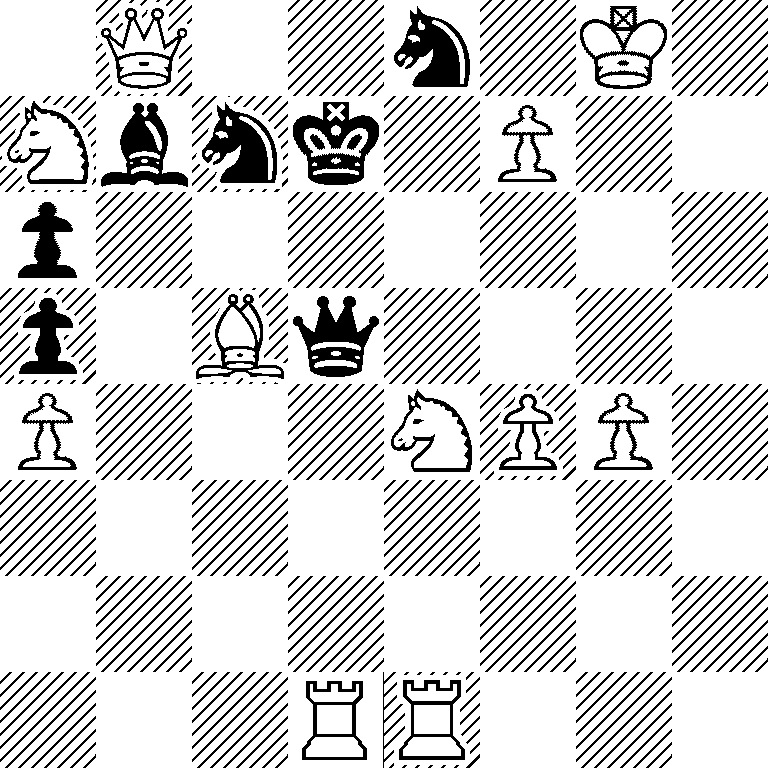 1Q2n1K1/Nbnk1P2/p7/p1Bq4/P3NPP1/8/8/3RR3