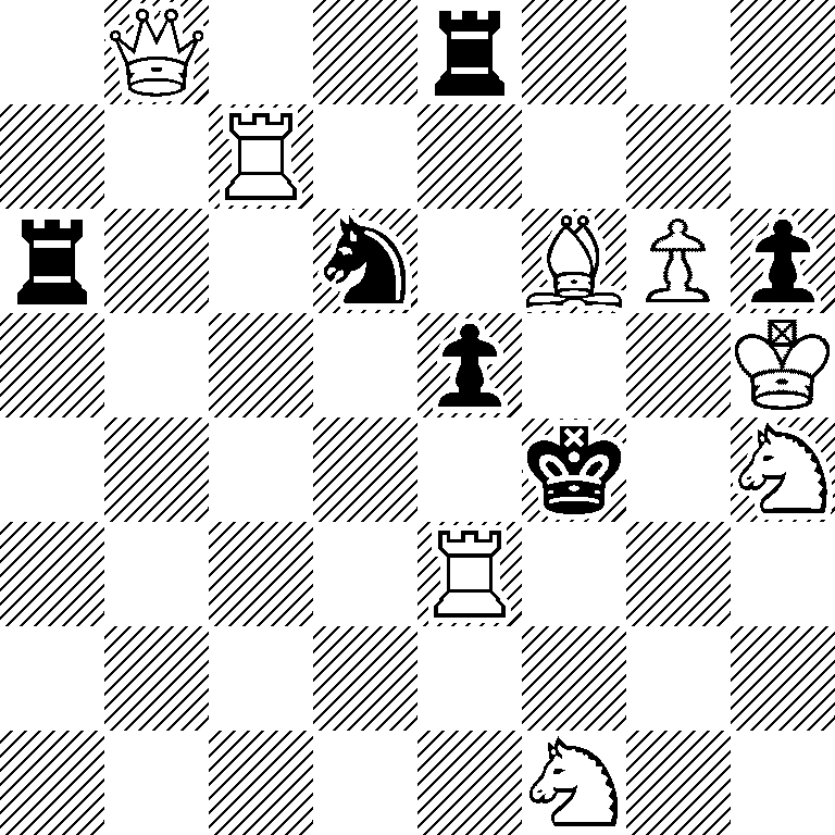 1Q2r3/2R5/r2n1BPp/4p2K/5k1N/4R3/8/5N2