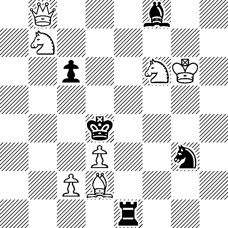 1Q3b2/1N6/2p2NK1/8/3k4/3P2n1/2PB4/4r3