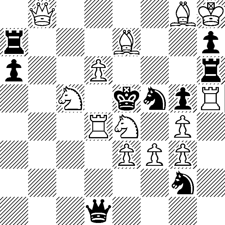 1Q4BK/r3B2p/p2P3r/2N1knpR/3RN1P1/4PPP1/6n1/3q4