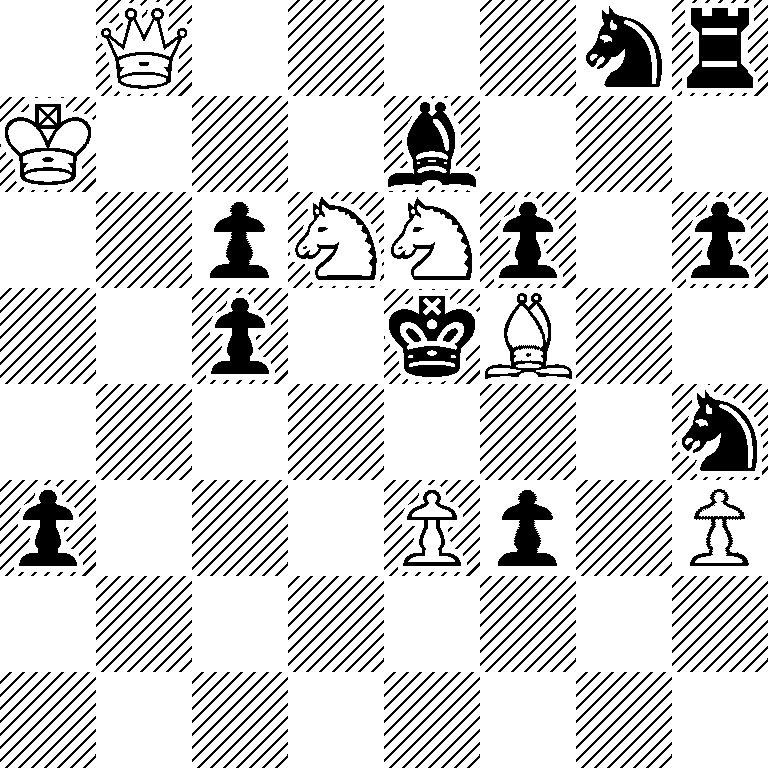 1Q4nr/K3b3/2pNNp1p/2p1kB2/7n/p3Pp1P/8/8