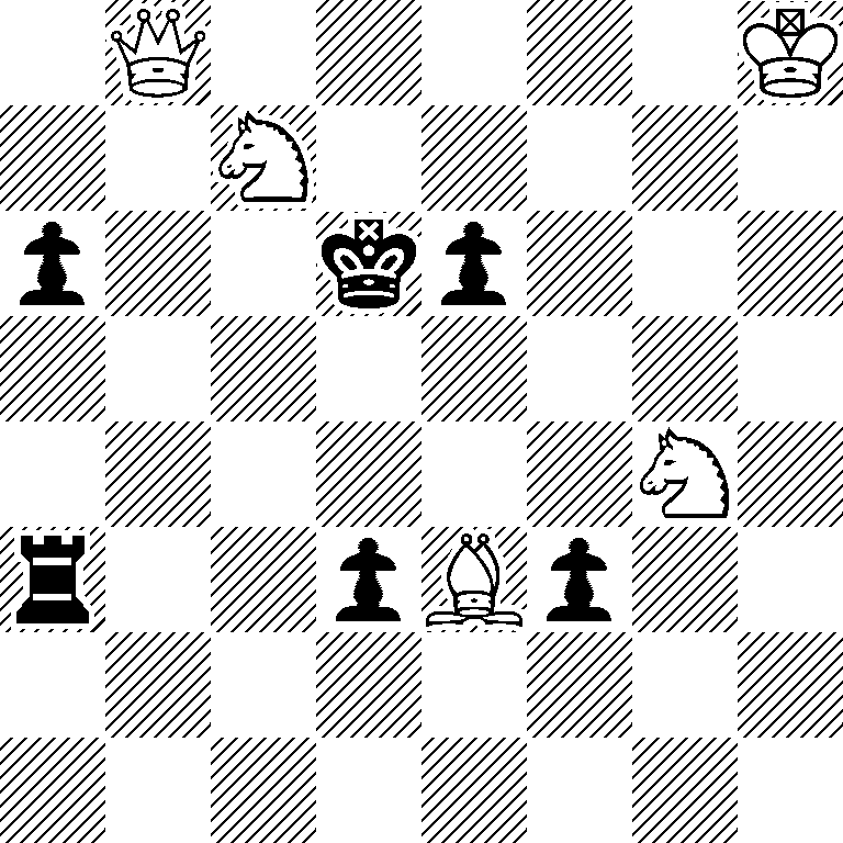 1Q5K/2N5/p2kp3/8/6N1/r2pBp2/8/8