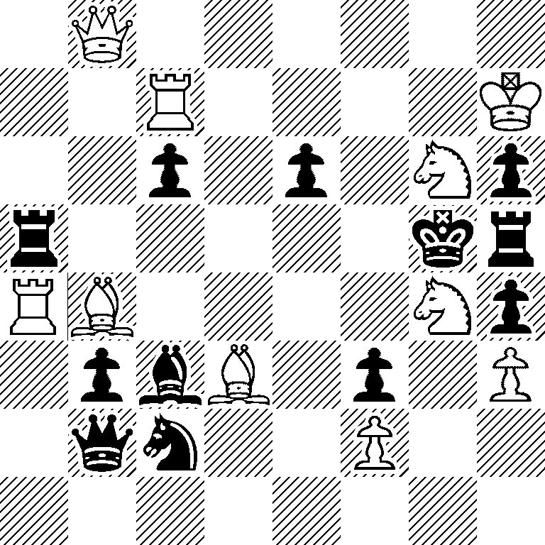 1Q6/2R4K/2p1p1Np/r5kr/RB4Np/1pbB1p1P/1qn2P2/8