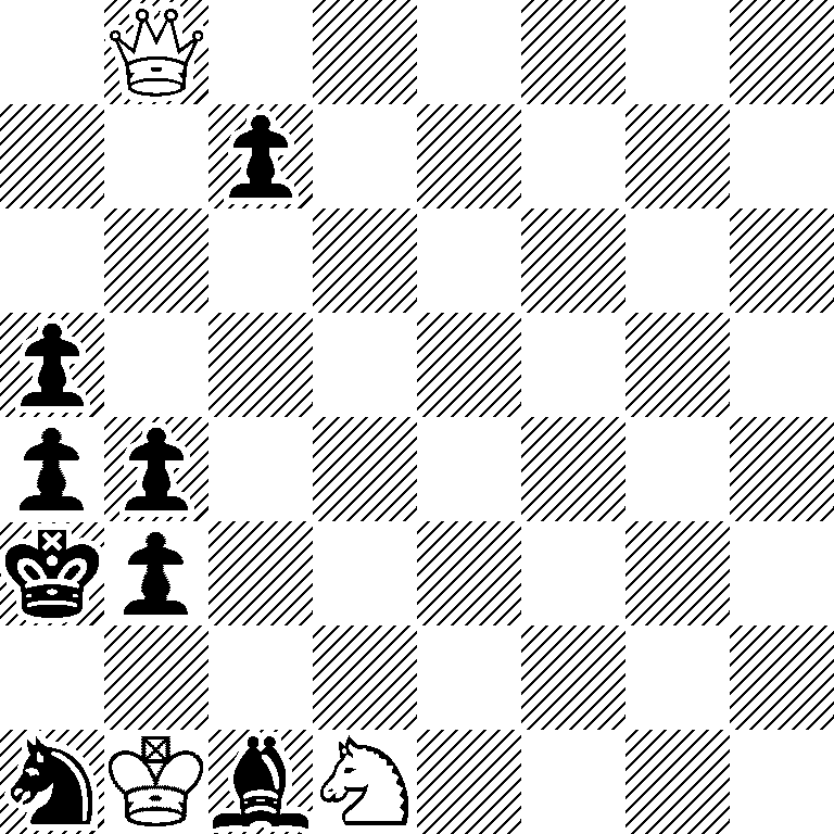 1Q6/2p5/8/p7/pp6/kp6/8/nKbN4