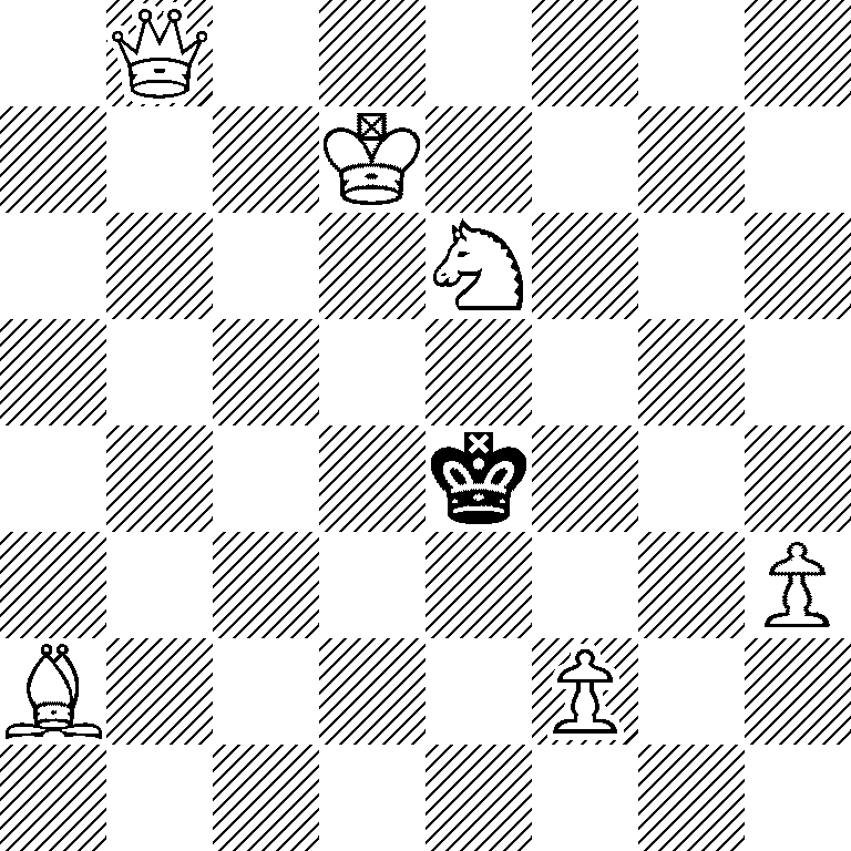 1Q6/3K4/4N3/8/4k3/7P/B4P2/8