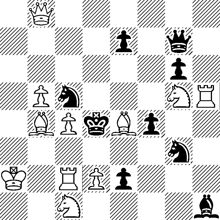 1Q6/4p1q1/6p1/1Pn3NR/1BPkBp2/6n1/K1RPp3/2N4b
