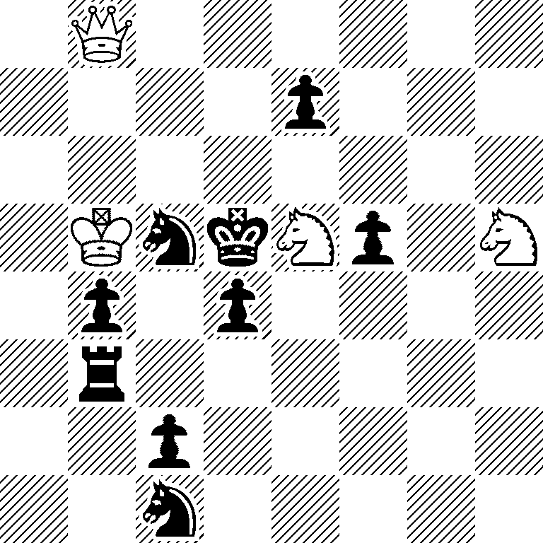 1Q6/4p3/8/1KnkNp1N/1p1p4/1r6/2p5/2n5